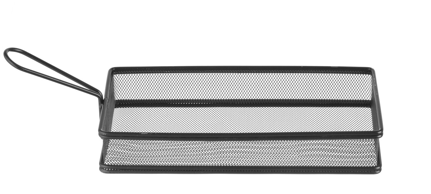 Hendi Frituurmandje Klein - RVS - Zwart - 255x135x(H)45mm