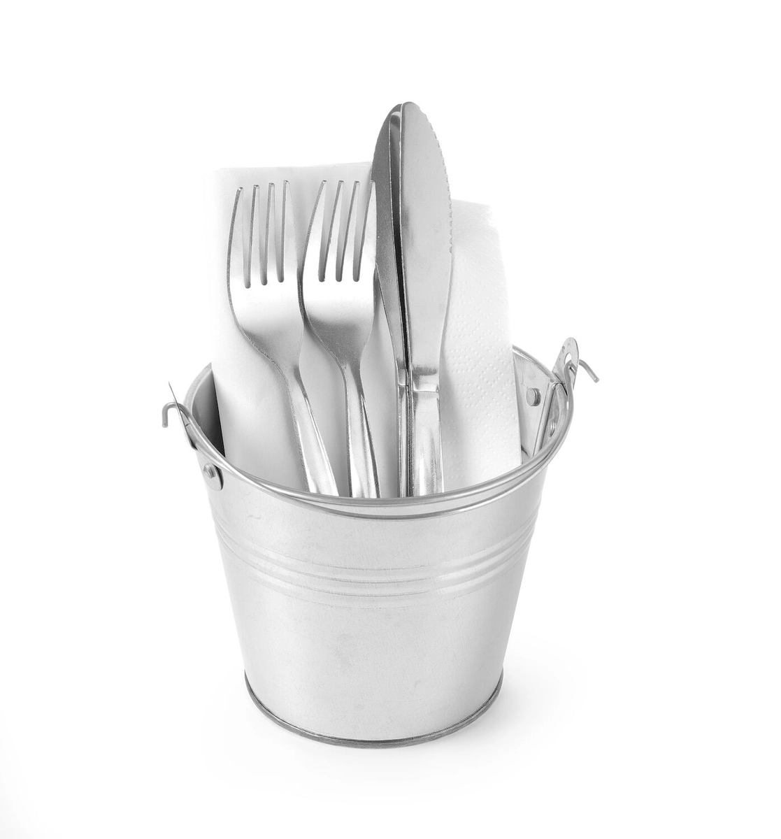 Hendi Presentatie Emmer met Handvat - Gegalvaniseerd - Ø12 x (H)10,5cm