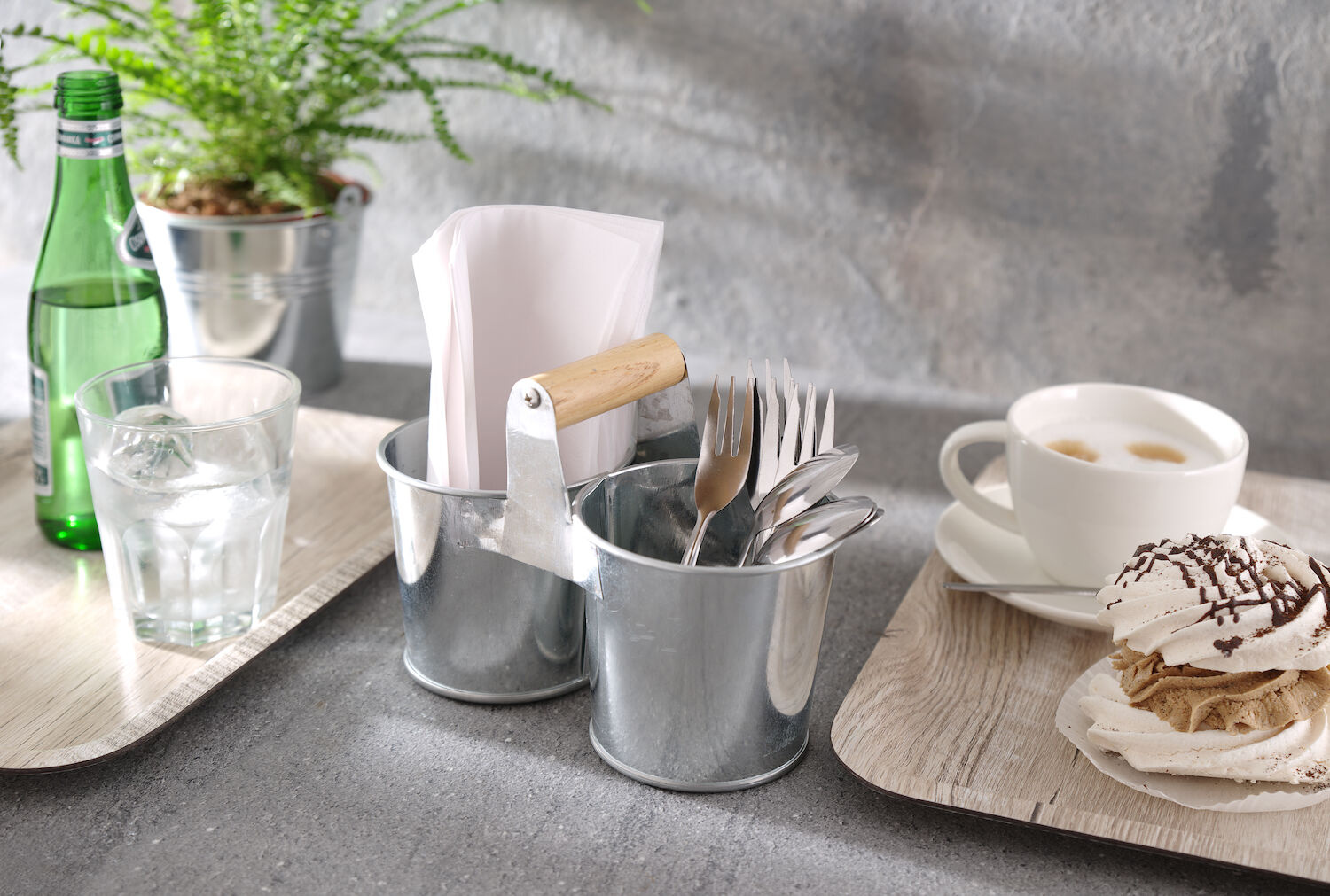 Hendi Presentatie Emmers met Handvat - Gegalvaniseerd - 190x95x(H)90mm