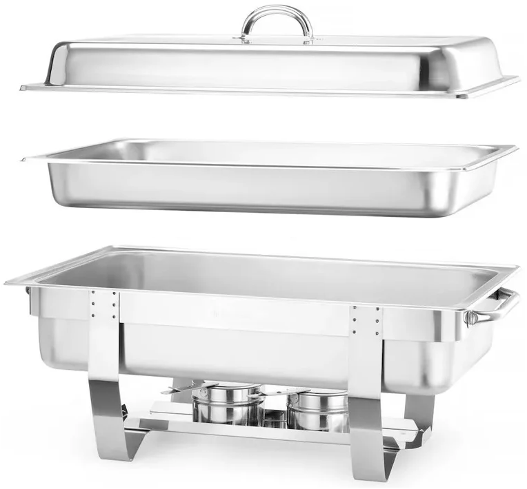 Hendi Chafing Dish Fiora - GN 1/1 - 9 Liter - 58,5x38,5x(H)31,5cm