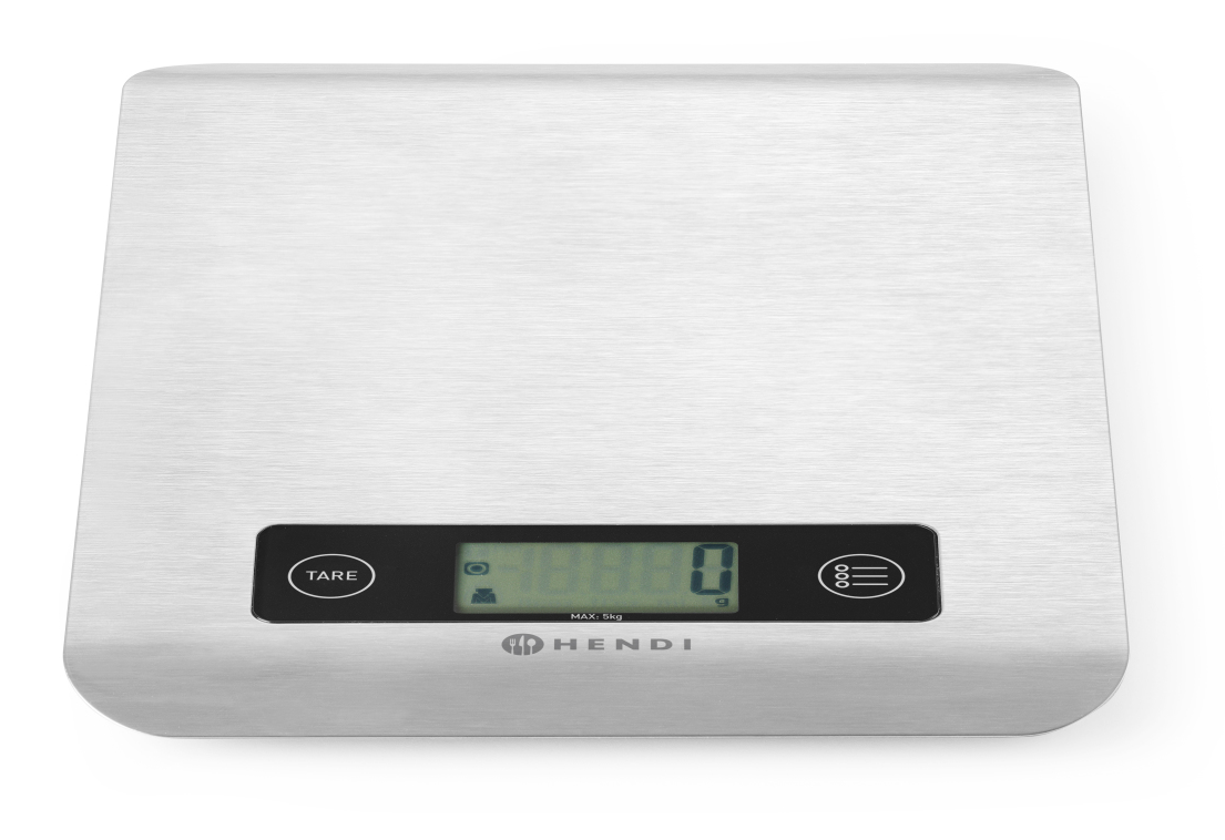 Hendi Keukenweegschaal Digitaal - Aluminium - tot 5kg