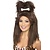 Crazy Cavewomen pruik bruin