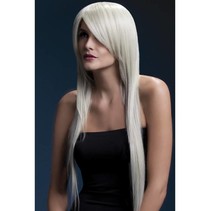 Professionele pruik lang blond Amber