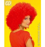 Pruik Afro rood extra krul elite