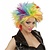 Punk pruik regenboog