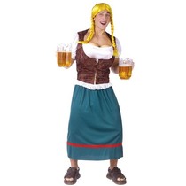 Dirndl man met borsten en pruik