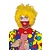 Pruik clown geel