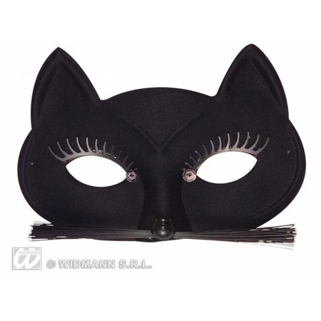Oogmasker zwarte kat