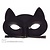 Oogmasker zwarte kat