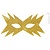 Oogmasker ster goud