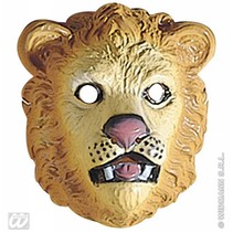 Plastic kindermasker leeuw