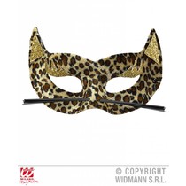 Luipaard masker fluweel