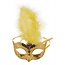 Venetiaans masker metallic goud