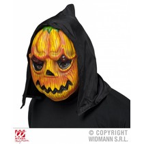 Pompoen masker met kap Halloween