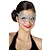 Masker stof met steentjes zilver