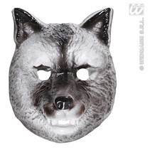 Plastic kindermasker wolf