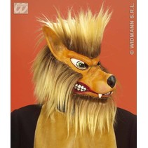 Masker Wolf met haar