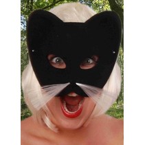 Oogmasker kat zwart