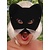 Oogmasker kat zwart