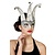 Masker Joker met belletjes zilver