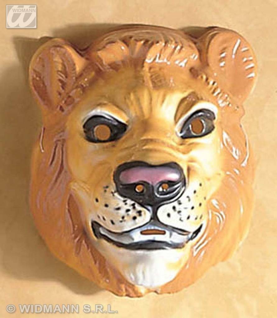 Plastic masker leeuw 123feestpruiken.nl