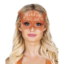 Masker oranje kant