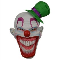 Masker Clown met groen hoedje