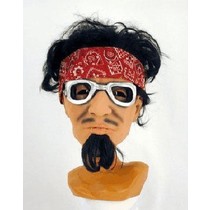 Masker met haar Rock/Hippy
