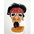 Masker met haar Rock/Hippy