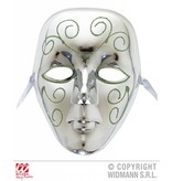 Masker zilver met glitter