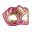 Masker met rand roze