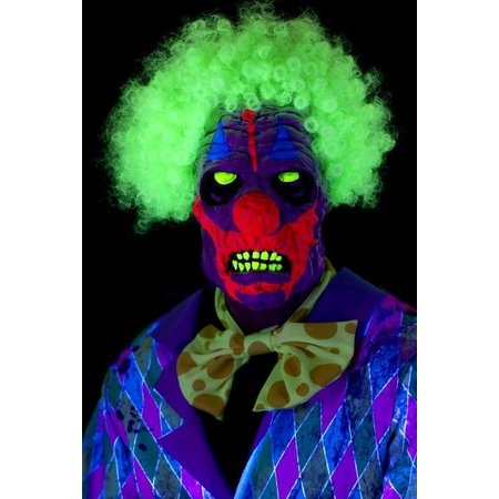 UV Blacklight Killer Clown masker