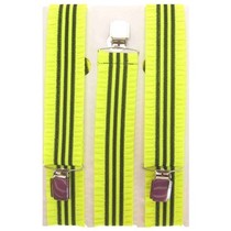Bretel + rouches fluor geel