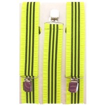 Bretel + rouches fluor geel