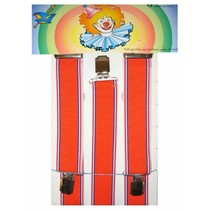 Bretels oranje met rood-wit-blauw randje