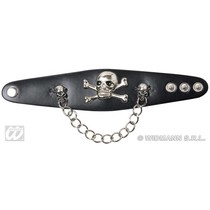 Armband schedel met ketting
