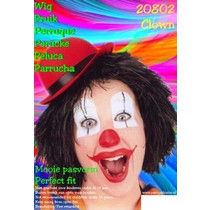 Clownspruik zwart