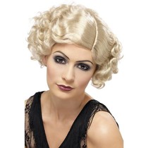 20's Charleston pruik blond