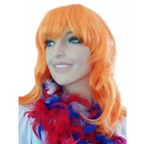 Pruik oranje new look Jolijt