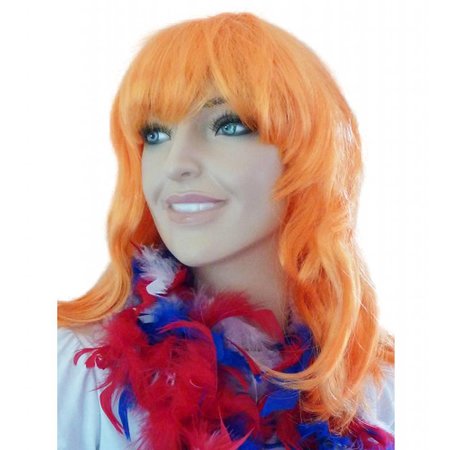 Pruik oranje new look Jolijt