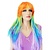 Pruik lang haar rainbow Francy