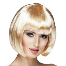 Pruik bobline new look Goudblond