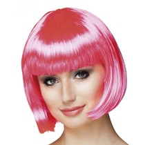 Pruik bobline new look roze