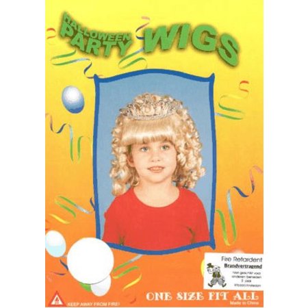 Pruik Princes Junior met kroontje