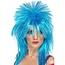 Sparkle Rock Diva pruik blauw