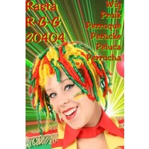 Rasta pruik rood/geel/groen