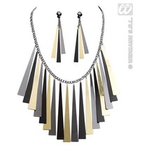 Egyptische ketting en oorring set