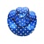 Stetsonhoed metallic blauw met sterren