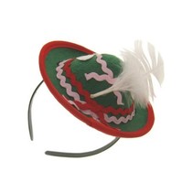 Tiroler mini hoed met diadeem