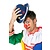 Bolhoed Clown met noppen blauw